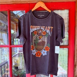 Lucky Brand Country Heart Boyfriend Tee